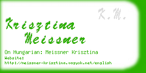 krisztina meissner business card